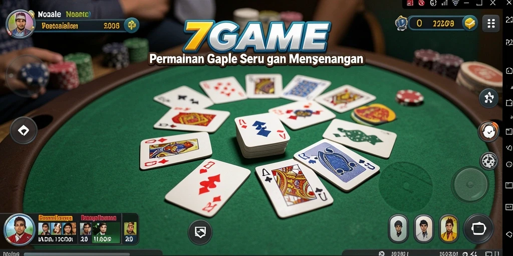 Tampilan gameplay Gaple yang seru dan interaktif.