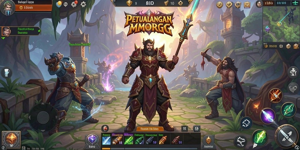 Screenshot gameplay 8ID menampilkan aksi seru di dunia MMORPG.