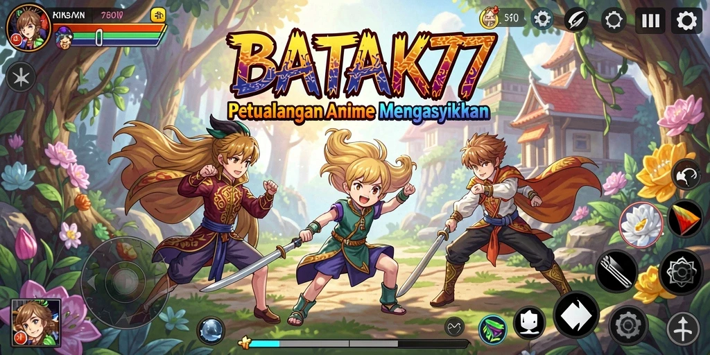 Screenshot gameplay yang menampilkan aksi seru di dunia Anime.