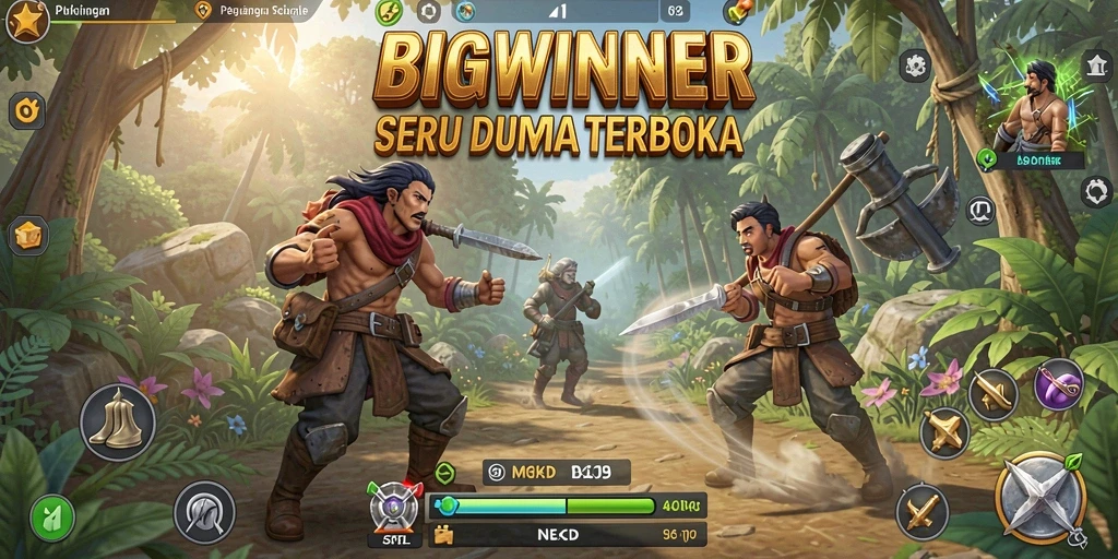 Tampilan gameplay <strong>BIGWINNER</strong> yang menakjubkan dengan dunia terbuka yang luas.