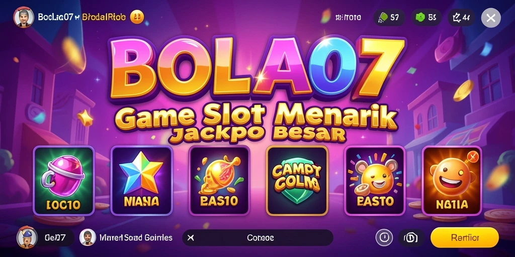 Tampilan menarik dari gameplay Slot BOLA07 yang mendebarkan.