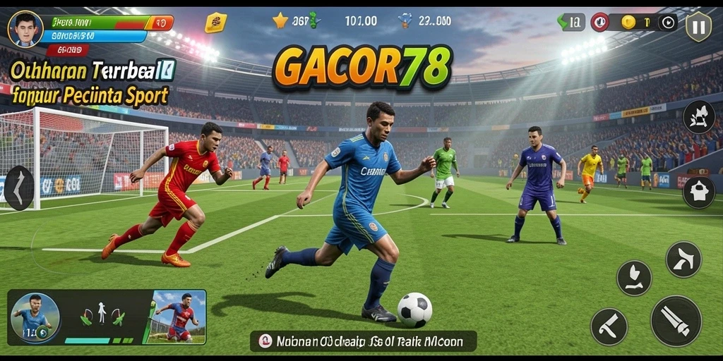 Screenshot permainan GACOR78 menampilkan aksi seru dalam olahraga.
