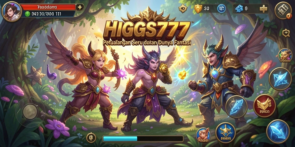 Gameplay mendebarkan di dunia fantastis HIGGS777.