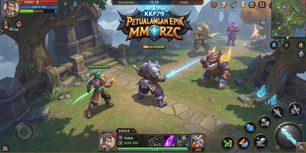Tampilan gameplay KPK79 yang menakjubkan dalam dunia MMORPG.
