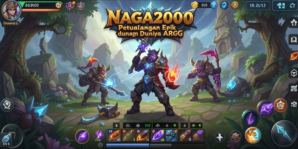 Screenshot gameplay <strong>NAGA2000</strong> menampilkan aksi seru di dunia ARPG.