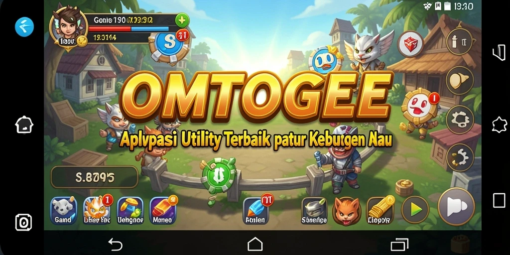 Screenshot utama OMTOGEL menampilkan antarmuka pengguna yang intuitif.