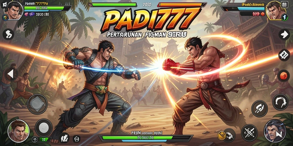 Gameplay PADI777 menampilkan pertarungan dinamis dan karakter yang kuat.
