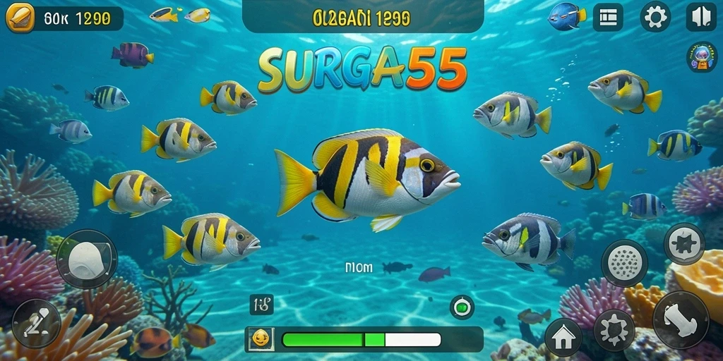 Gameplay seru menembak ikan di SURGA55.