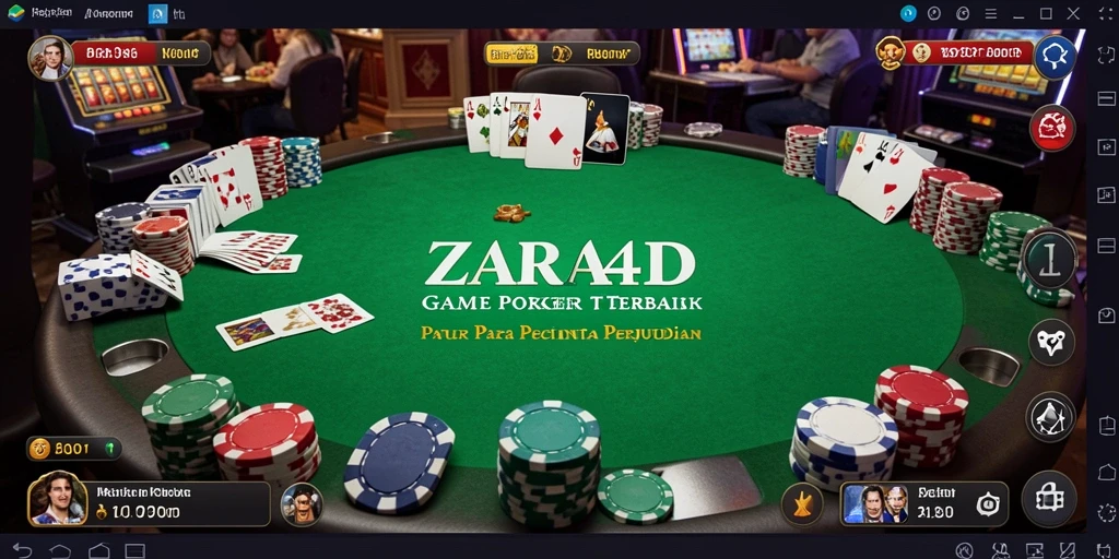Screenshot ZARA4D menampilkan tampilan asyik permainan Poker yang memikat.