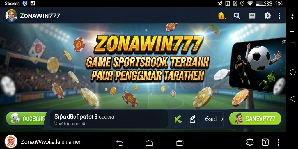 Tampilan antarmuka ZONAWIN777 saat pengguna memasang taruhan.